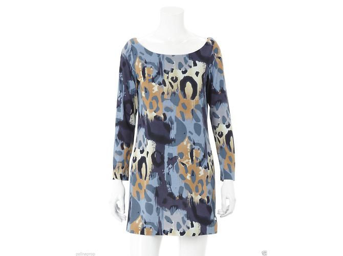 Diane Von Furstenberg Tacita vestido de seda estampado de papel de guepardo Multicolor Estampado de leopardo - vista 2