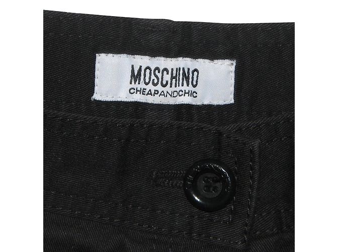 Pantalones cortos Moschino Cheap And Chic negros de algodón - vista 5