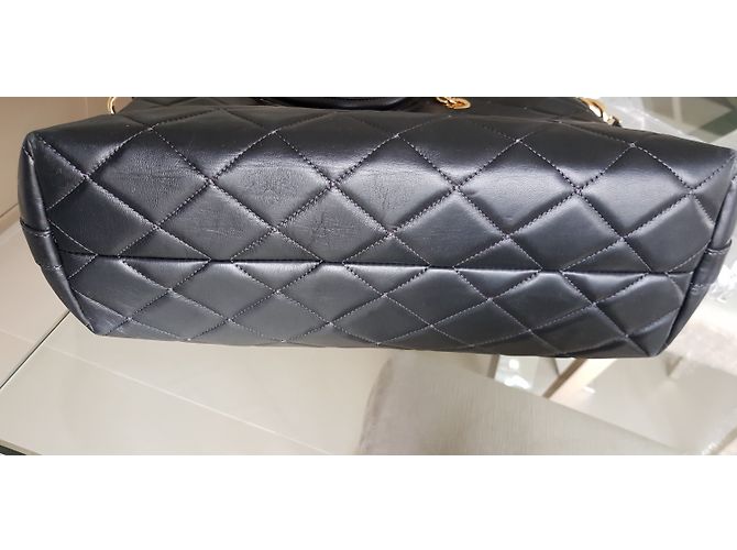 Borsa Dolce & Gabbana in pelle nera e pelle vernice Nero - vista 5