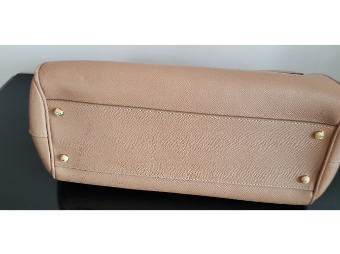 Borsa a mano Dolce & Gabbana in pelle beige - vista 3
