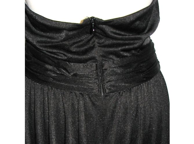 Halston Heritage Twist Neck Abendkleid Schwarz - Ansicht 5