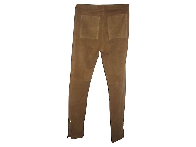 Manoush Suedette Zigarettenhose Beige - Ansicht 2