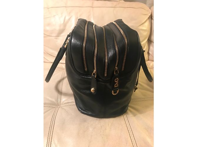 Borsa a mano in pelle nera Dolce & Gabbana Nero - vista 3