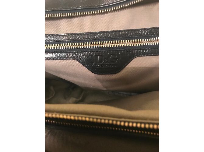 Borsa a mano in pelle nera Dolce & Gabbana Nero - vista 7