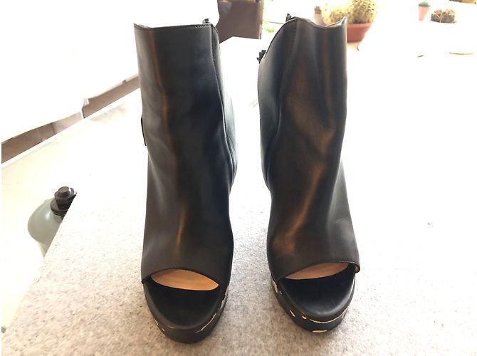 Jean Paul Gaultier Pollock Ankle Boots Black Leather - view 4