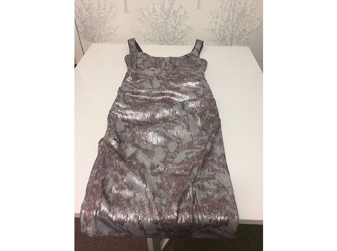 Nicole Miller Kleid mit Pailletten Metallisch - Ansicht 2