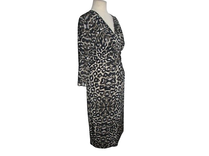Vestido Escada Estampado Leopardo de Viscosa Marrón Castaño Estampado de leopardo - vista 2