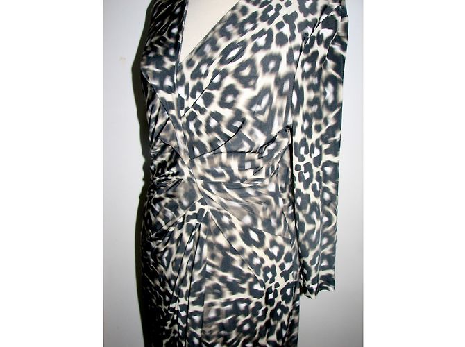 Vestido Escada Estampado Leopardo de Viscosa Marrón Castaño Estampado de leopardo - vista 3