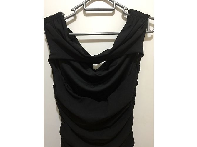 Vestido negro con efecto peekaboo Helmut Lang - vista 5