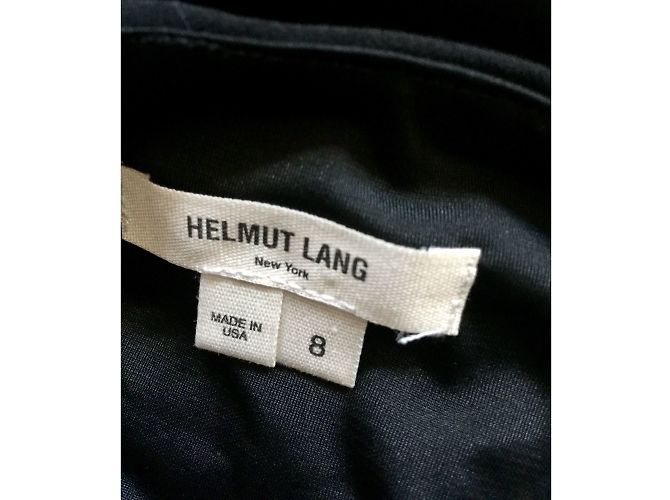 Vestido negro con efecto peekaboo Helmut Lang - vista 6