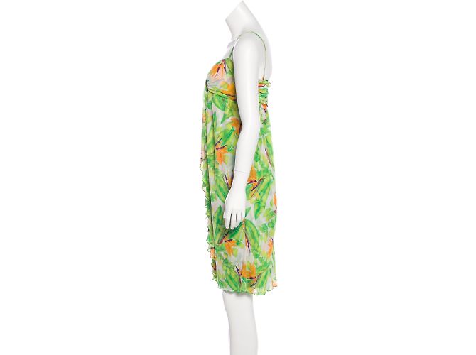 Vestido de seda Didi Diane Von Furstenberg Verde Multicolor Verde claro - vista 3