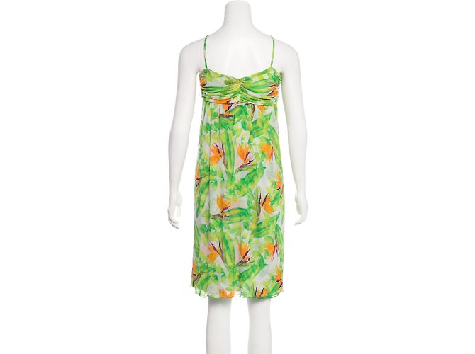 Vestido de seda Didi Diane Von Furstenberg Verde Multicolor Verde claro - vista 4