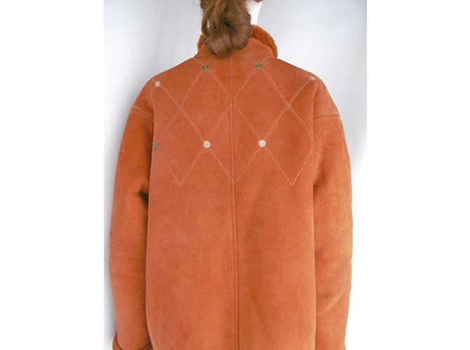Céline Cappotto in pelle e shearling - vista 10