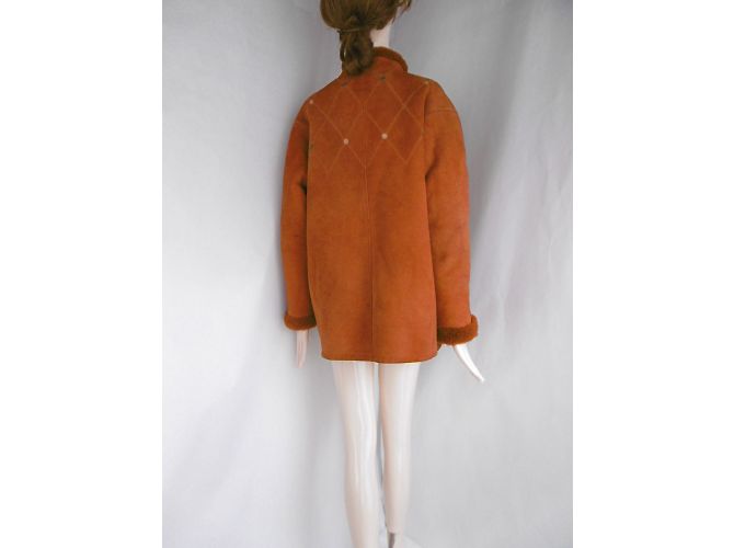 Céline Cappotto in pelle e shearling - vista 11