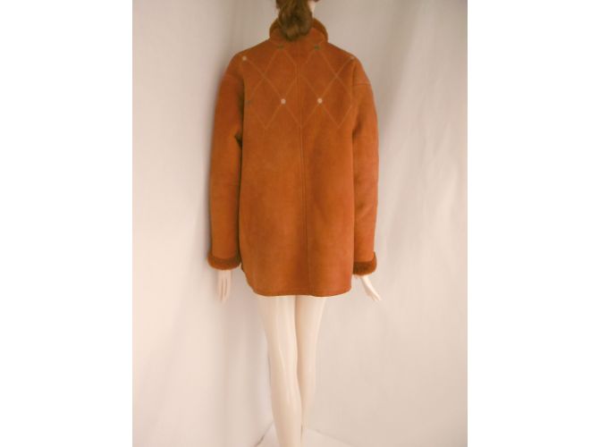 Céline Cappotto in pelle e shearling - vista 12