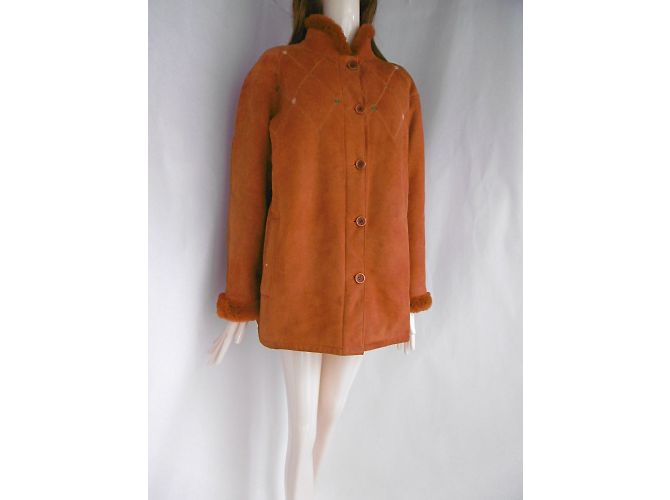 Céline Cappotto in pelle e shearling - vista 6