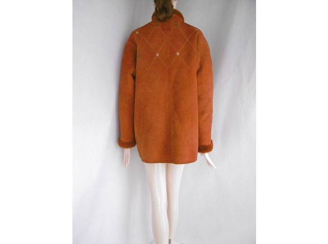 Céline Cappotto in pelle e shearling - vista 8