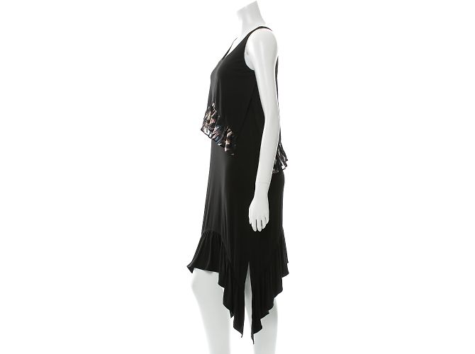 Diane Von Furstenberg Perri ärmelloses Midikleid schwarz - Ansicht 2