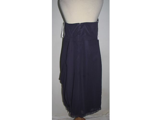 Vera Wang Trägerloses Kleid Mädchen Linie Lila - Ansicht 3