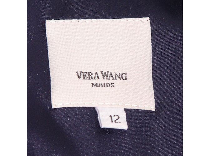 Vera Wang Trägerloses Kleid Mädchen Linie Lila - Ansicht 5
