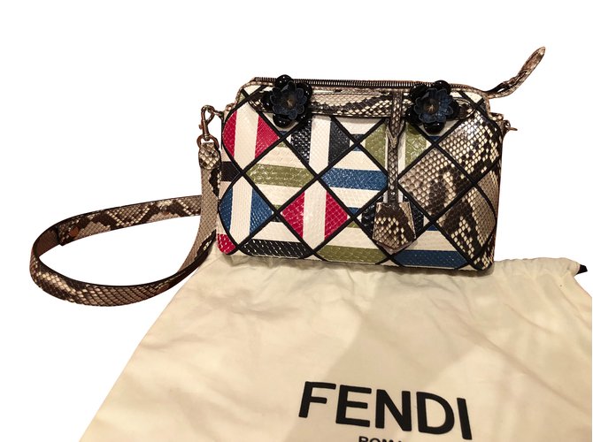 Fendi Handtasche aus Python mehrfarbig Mehrfarben - Ansicht 2