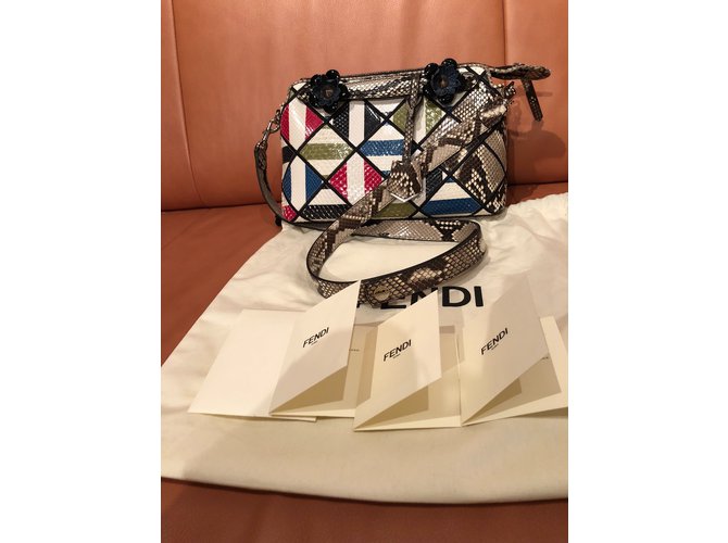 Fendi Handtasche aus Python mehrfarbig Mehrfarben - Ansicht 5