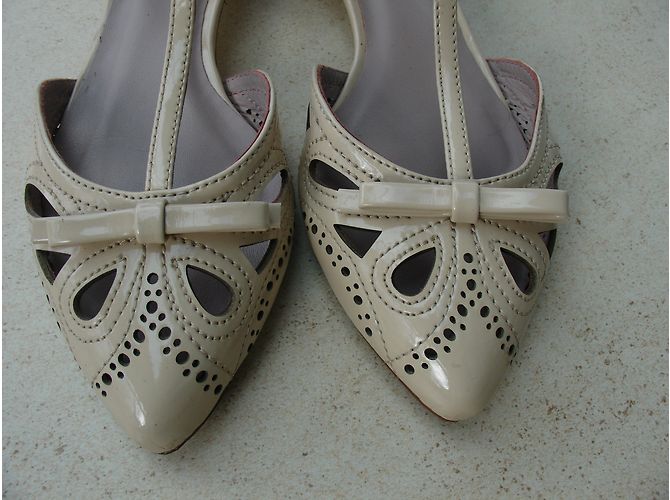 Autre Marque Sandali in pelle beige 37 - vista 3