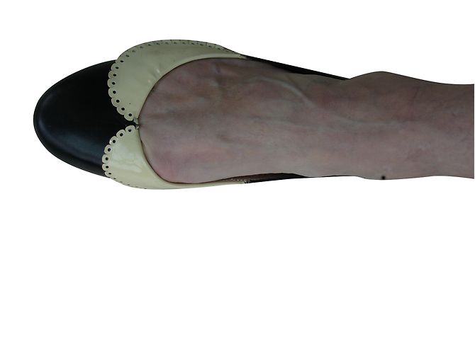 Bailarinas Mellow Yellow de cuero negro 37 - vista 2