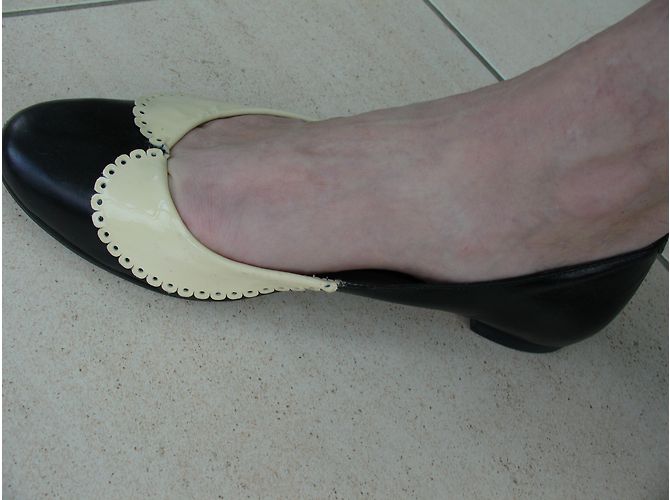 Bailarinas Mellow Yellow de cuero negro 37 - vista 4