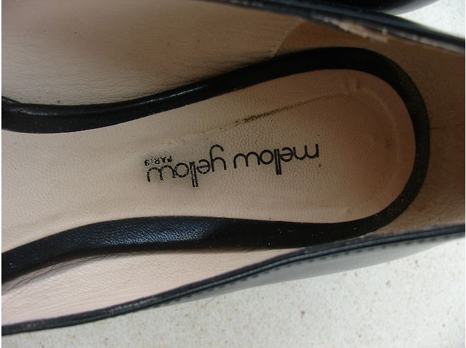 Bailarinas Mellow Yellow de cuero negro 37 - vista 5