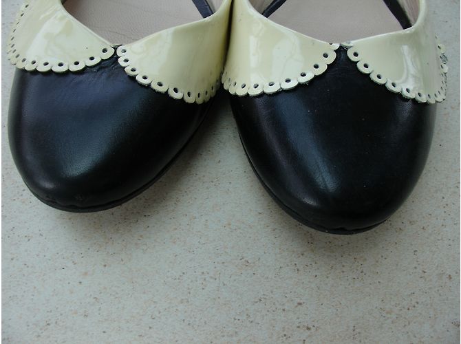Bailarinas Mellow Yellow de cuero negro 37 - vista 6
