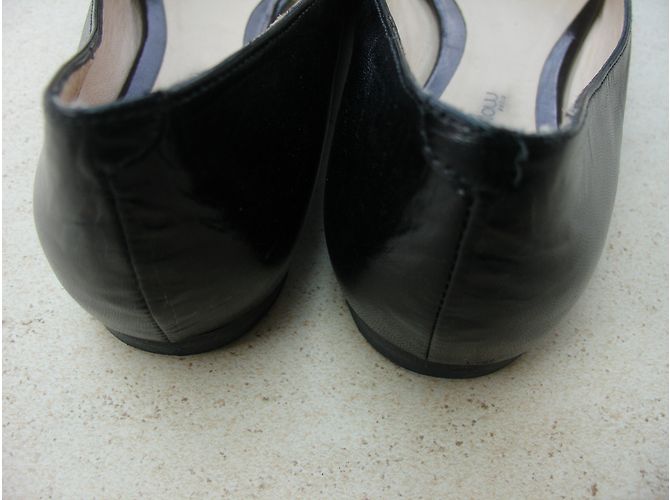 Bailarinas Mellow Yellow de cuero negro 37 - vista 7