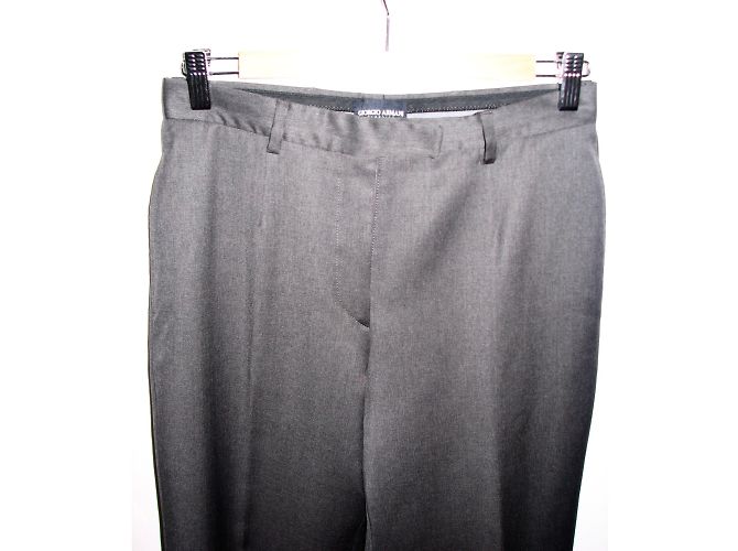 Pantalones Armani Grises de Lana - vista 3