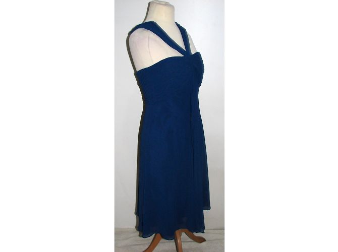 Coast Cocktailkleid aus Chiffon Blau Größe 10 - Ansicht 5