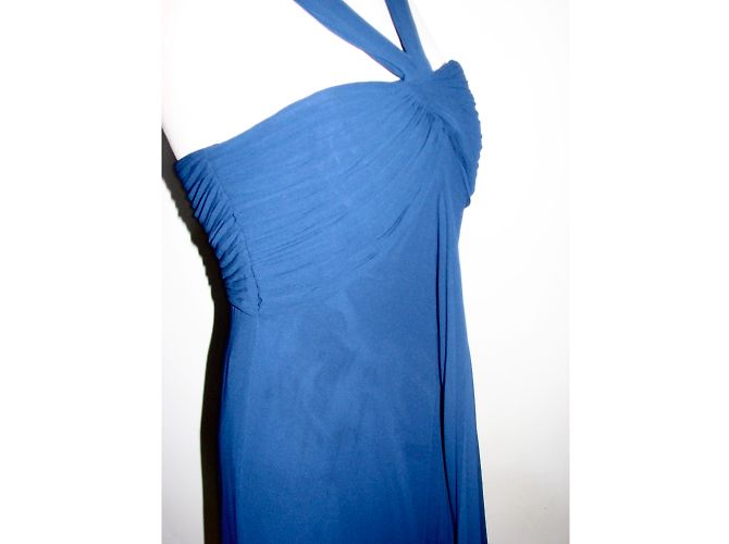 Coast Cocktailkleid aus Chiffon Blau Größe 10 - Ansicht 6