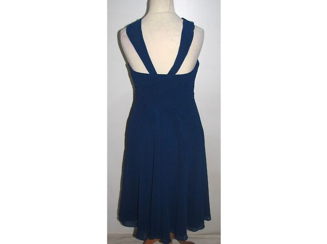 Coast Cocktailkleid aus Chiffon Blau Größe 10 - Ansicht 7