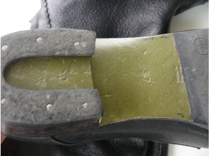 Autre Marque Schwarze Lederstiefel Größe 37 - Ansicht 3