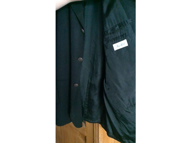 Cerruti 1881 Black Wool Blazer Jacket - view 3