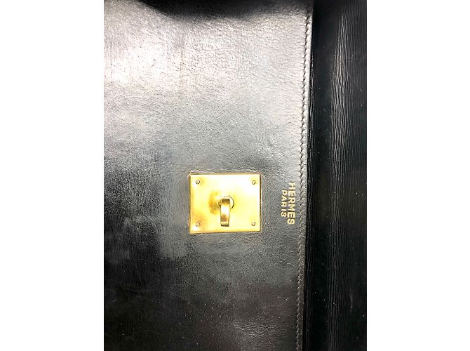 Hermès KELLY Noir Box 32cm Schwarz - Ansicht 11