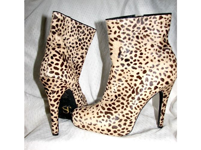 Botines Super Trash Estampado Leopardo Pelo de Pony 39 Estampado de leopardo - vista 3