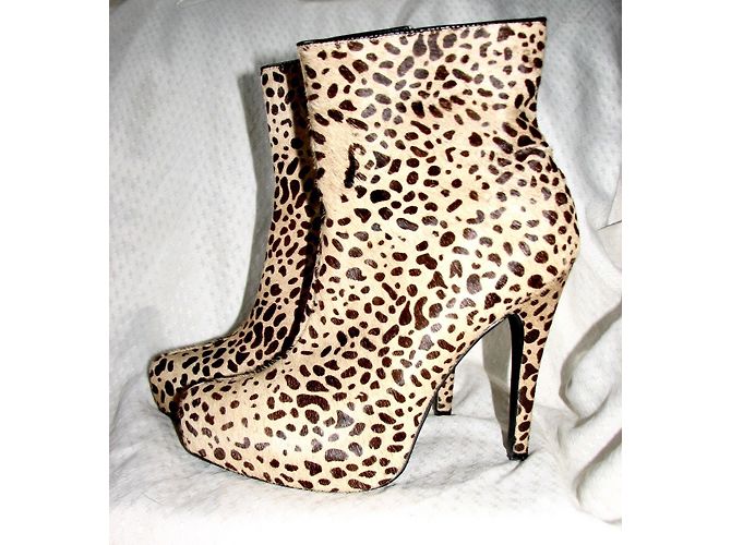 Botines Super Trash Estampado Leopardo Pelo de Pony 39 Estampado de leopardo - vista 8