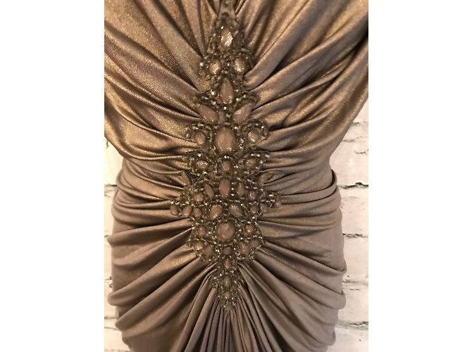 Tadashi Shoji Kleider Golden - Ansicht 2