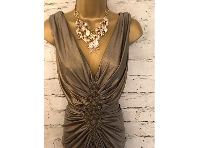 Tadashi Shoji Kleider Golden - Ansicht 4