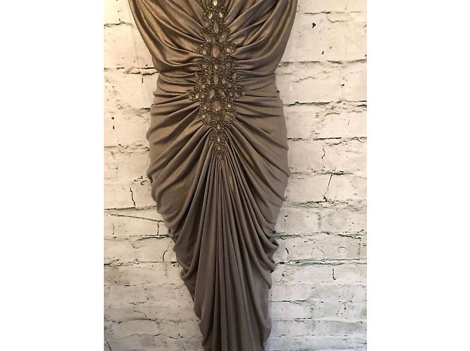 Tadashi Shoji Kleider Golden - Ansicht 5