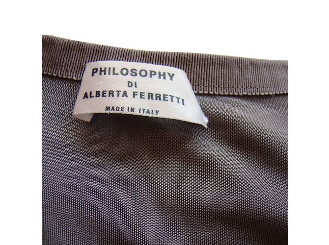Philosophy Di Alberta Ferretti Kleid in Grau Jersey - Ansicht 3