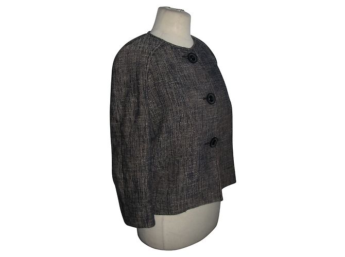 Giacca in tweed Hobbs blu e beige - vista 2