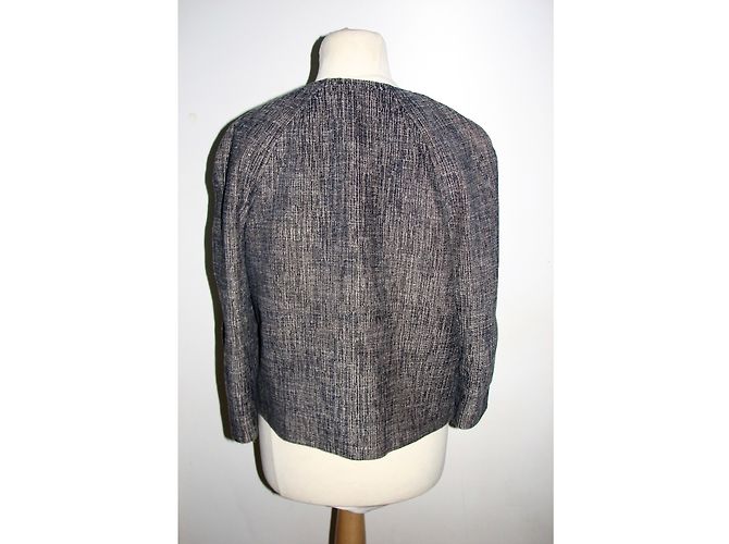 Giacca in tweed Hobbs blu e beige - vista 3