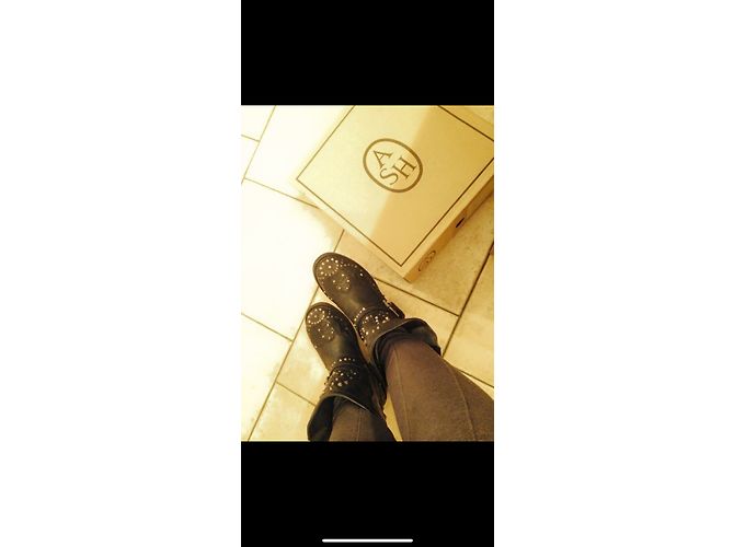 Botas Ash de piel negra 37 Negro - vista 2