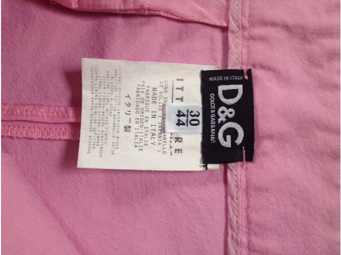 Pantalones de algodón rosa Dolce & Gabbana - vista 5