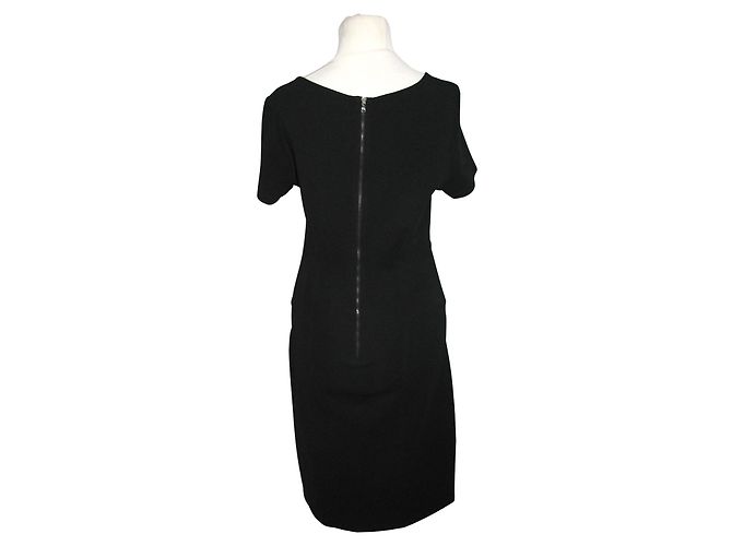 Max & Co Schwarzes Stretchkleid aus Viskose - Ansicht 2